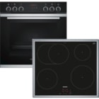 Siemens Hausgerate - SIZPQ211XA0AT E-Herd Set: HE273ABS1 + EI645CFB1E edels