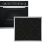 Siemens Hausgerate - SIZPQ211XA0AT E-Herd Set: HE273ABS1 + EI645CFB1E edels