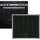 Siemens Hausgerate - SIZPQ521DB0ZM E-Herd Set: HE578BBS1 + EM645CQB5E edels