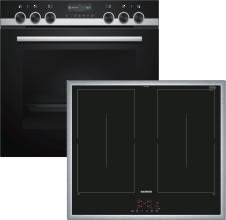 Siemens Hausgerate - SIZPQ561DA00 E-Herd Set: HE579GBS6 + EM645CQB5E edels