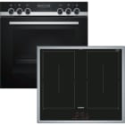 Siemens Hausgerate - SIZPQ561DA00 E-Herd Set: HE579GBS6 + EM645CQB5E edels