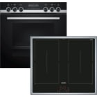 Siemens Hausgerate - SIZPQ561DB00 E-Herd Set: HE579HBS6 + EM645CQB5E edels