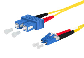 Metz - MEZ151P1EOJO05E OpDAT Patchkabel SC-D/LC-D OS2 0,5 m