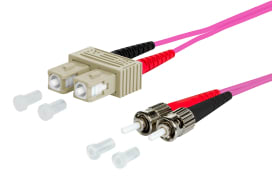 Metz - MEZ151S1EOAO05E OpDAT Patchkabel SC-D/2xST OM4 0,5 m