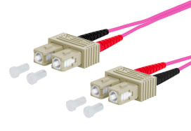 Metz - MEZ151S1EOEO05E OpDAT Patchkabel SC-D/SC-D OM4, 0,5 m