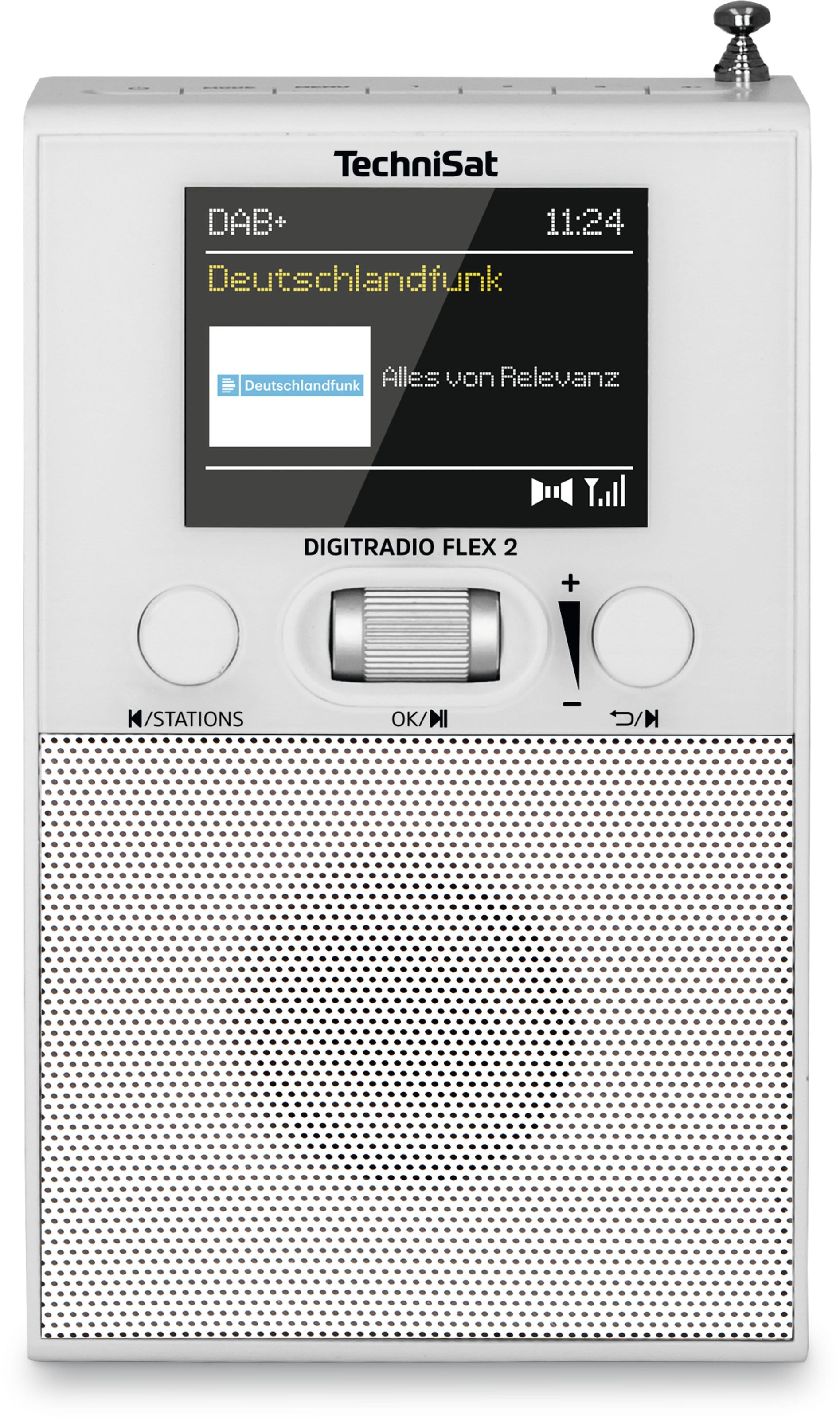 Technisat - TCT0000/3972 Steckdosenradio 1.5W FM DAB+ BT MP3 ws
