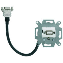 RUTENBECK - RUT17010565 VGA-Anschlussdose, 1-fach, grau