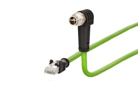 Metz - MEZ142M2X59100 Verbindungsleitung M12,X-kod,10m,Cat.7,R