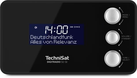 Technisat - TCT0000/3979 Uhrenradio 1.5W UKW DAB+ RDS 2Weckz. dim