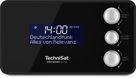 Technisat - TCT0000/3979 Uhrenradio 1.5W UKW DAB+ RDS 2Weckz. dim