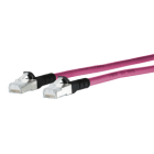 Metz - MEZ1308450302-E Patchkabel Cat.6A AWG 26 0,3 m violett-s