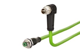 Metz - MEZ142M2X29010 M12 Patchkabel X-kodiert 1m M12 Buchse g