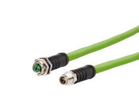 Metz - MEZ142M7X12010 M12 Patchkabel X-kodiert 1m M12 Buchse g
