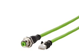 Metz - MEZ142MBD25100 M12 Patchkabel D-kodiert 10m M12 Buchse