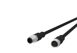 Metz - MEZ142MEA12010 M12 Sensorleitung A-kodiert 1m M12 Steck