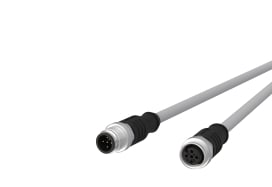 Metz - MEZ142MJA12020 M12 Sensorleitung A-kodiert 2m M12 Steck