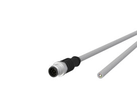 Metz - MEZ142MKA10010 M12 Sensorleitung A-kodiert 1m M12 Steck