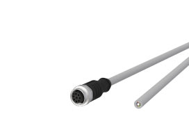 Metz - MEZ142MKA20010 M12 Sensorleitung A-kodiert 1m M12 Buchs