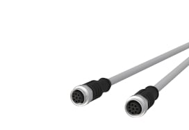 Metz - MEZ142MKA22010 M12 Sensorleitung A-kodiert 1m M12 Buchs