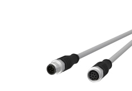 Metz - MEZ142MNA12100 M12 Sensorleitung A-kodiert 10m M12 Stec