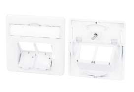 Metz - MEZ860023-27-I Zentralplatte 50x50mm 2 Port verkehrswei