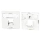 Metz - MEZ860056-02-I Zentralplatte 50x50mm 1 Port reinweiss E