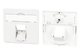 Metz - MEZ860056-02-I Zentralplatte 50x50mm 1 Port reinweiss E