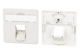 Metz - MEZ860056-I Zentralplatte 50x50mm 1 Port perlweiss E