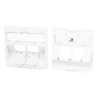 Metz - MEZ860210-0227-I Zentralplatte 50x50mm 2 Port verkehrswei