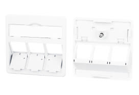 Metz - MEZ860210-0427-I Zentralplatte 50x50mm 3 Port verkehrswei