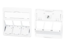 Metz - MEZ860210-0427-I Zentralplatte 50x50mm 3 Port verkehrswei
