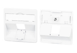 Metz - MEZ860210-27-I Zentralplatte 50x50mm 1 Port verkehrswei