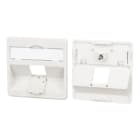 Metz - MEZ860210-I Zentralplatte 50x50mm 1 Port perlweiss M