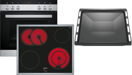 Siemens Hausgerate - SIZHERDSET START E-Herd Set: HE113FBS2 + EA645GN17 + HZ43
