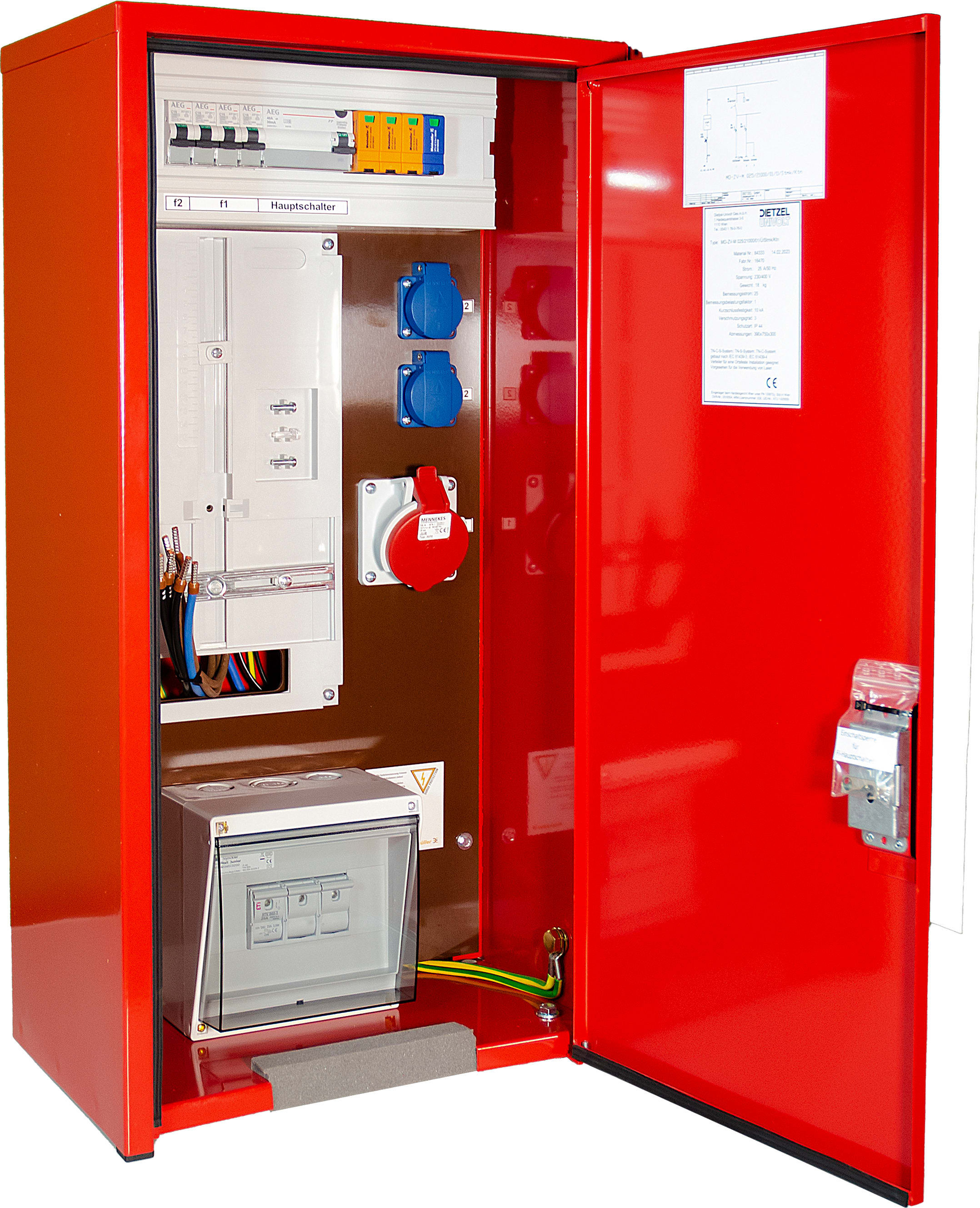 DIETZEL - DIE84333 ZAhlerverteiler Anschluss D02/25A 1xZA