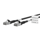 Metz - MEZ1308451000WE Patchkabel Cat.6A AWG 26 1,0 m schwarz m