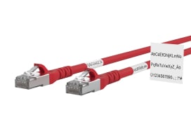 Metz - MEZ1308451066WE Patchkabel Cat.6A AWG 26 1,0 m rot mit W