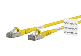 Metz - MEZ1308451077WE Patchkabel Cat.6A AWG 26 1,0 m gelb mit