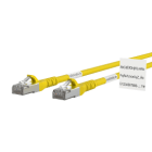Metz - MEZ1308451077WE Patchkabel Cat.6A AWG 26 1,0 m gelb mit
