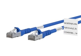 Metz - MEZ1308455044WE Patchkabel Cat.6A AWG 26 5,0 m blau mit