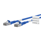 Metz - MEZ130845A044WE Patchkabel Cat.6A AWG 26 10,0 m blau mit