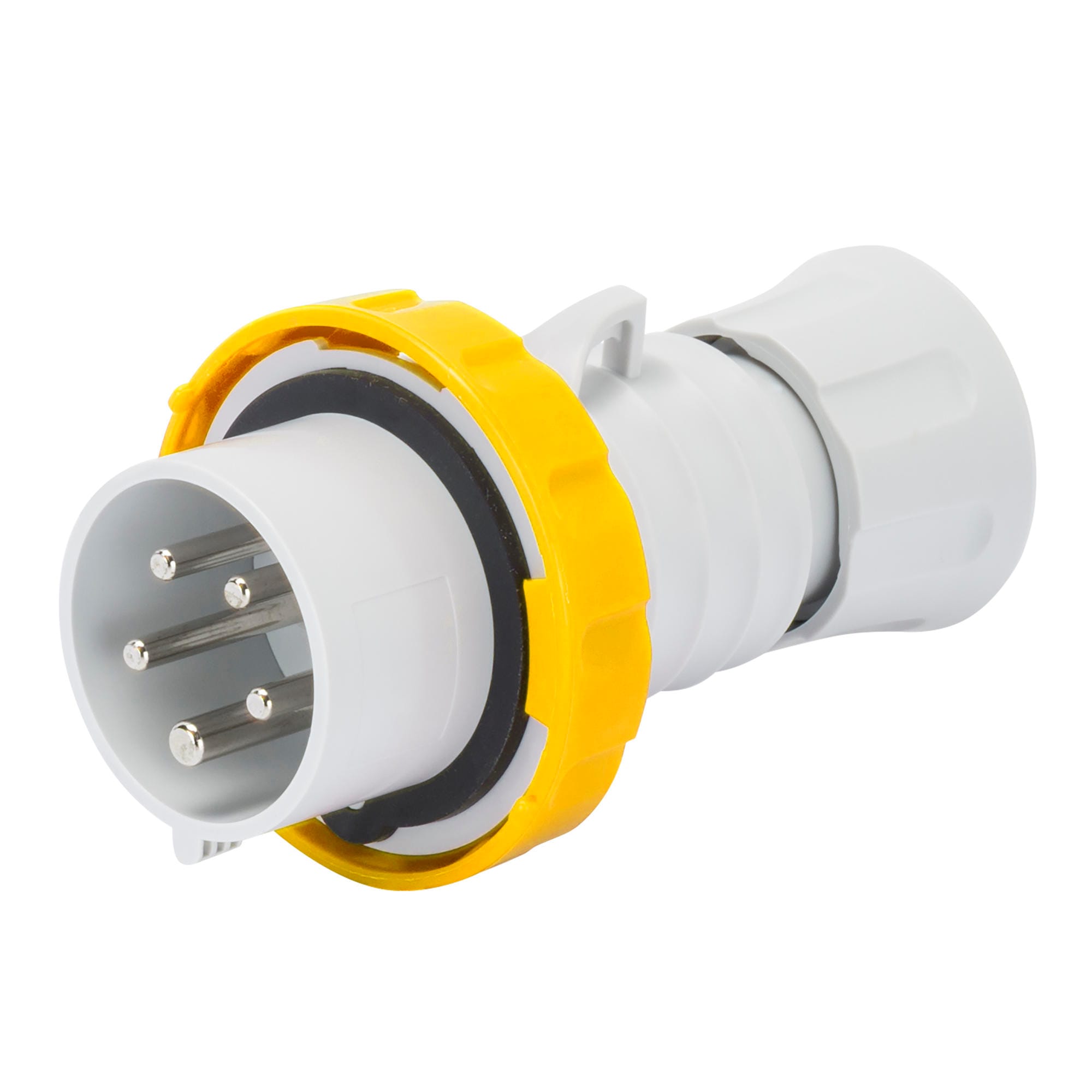 GEWISS - GEWGW60035FH SPINA MOBILE DIRITTA HP - IP66/IP67/IP68/IP69 - 3P+T 32A 100-130V 50/60HZ - GIALLO - 4H - CABLAGGIO RAPIDO