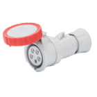 GEWISS - GEWGW62763H PRESA MOBILE DIRITTA HP - IP66/IP67/IP68/IP69 - 3P+N+T 32A 380V/440V 50HZ/60HZ - ROSSO - 3H - CABLAGGIO A VITE