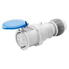 GEWISS - GEWGW63018H PRESA MOBILE DIRITTA HP - IP44/IP54 - 3P+N+T 63A 200-250V 50/60HZ - BLU - 9H - CABLAGGIO A MANTELLO