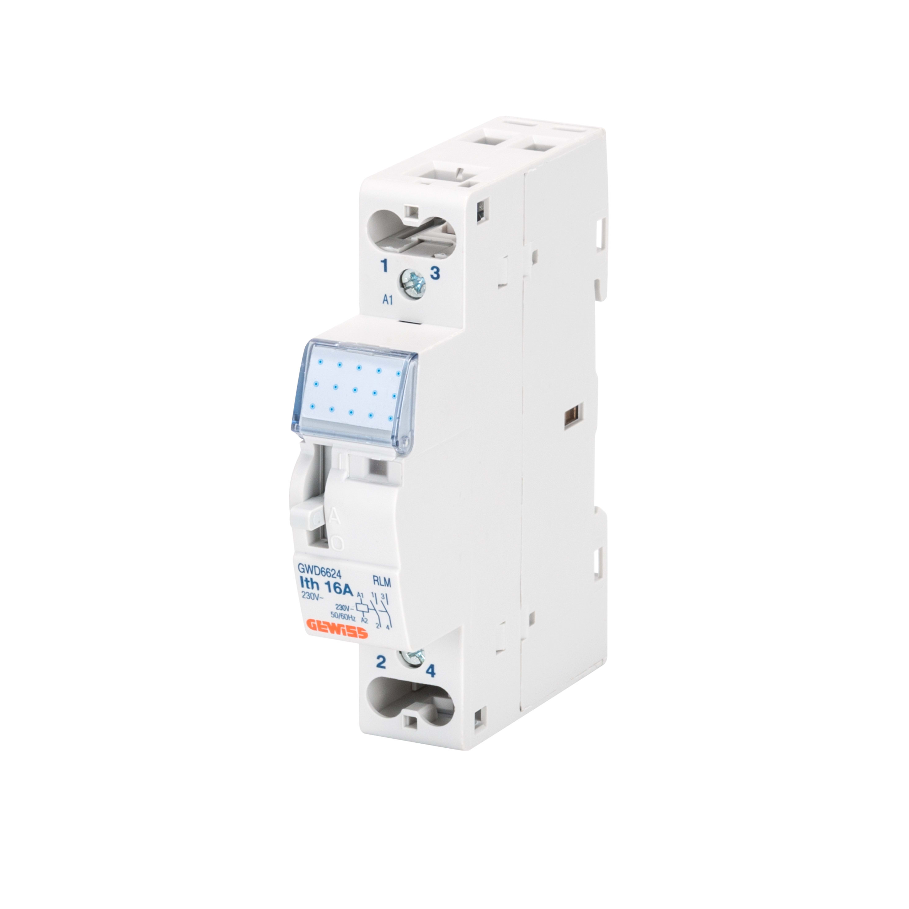 GEWISS - GEWGWD6603 RELE' MONOSTABILE - 16A - 1NA 24V ac - 1 MODULO