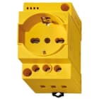 FINDER SPA - FIN7U0082300012 PRESA DA QUADRO GIALLA CON LED