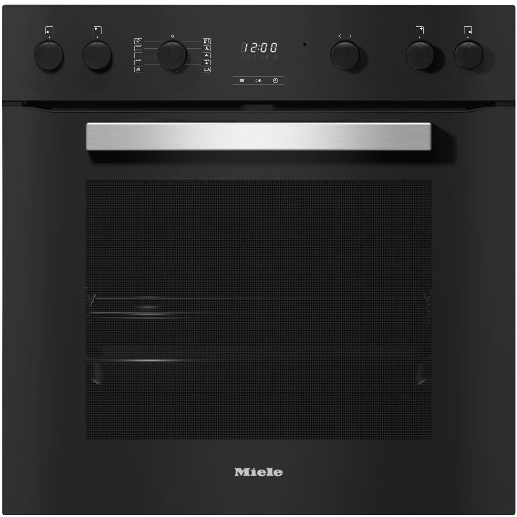 Miele - MIE12401350 VG!S Einbauherd 8BA Pyrolyse Uhr A+ obsw