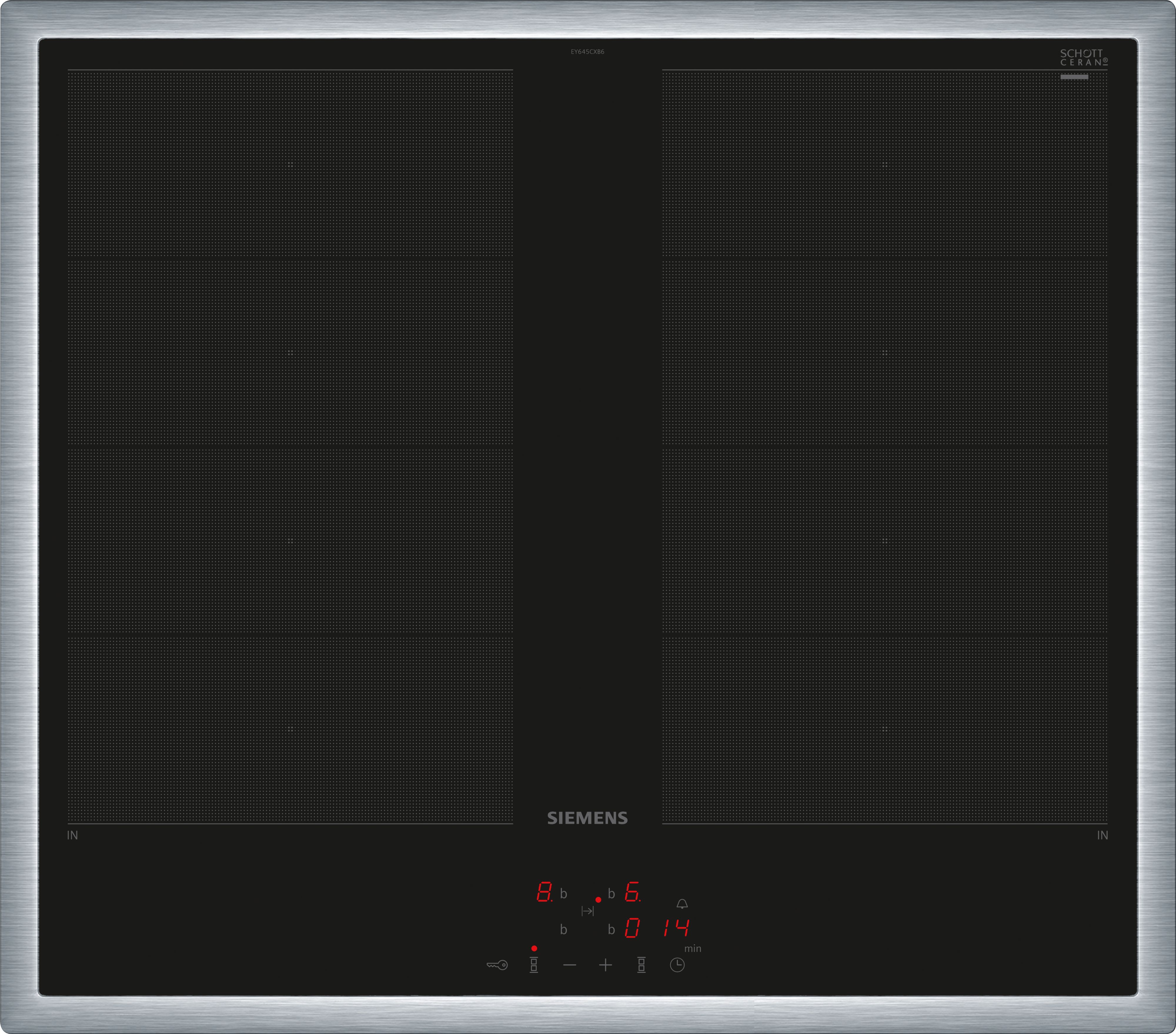 Siemens Hausgerate - SIZEY645CXB6E Glaskeramik Kochfeld 60cm Induktion 2xCo