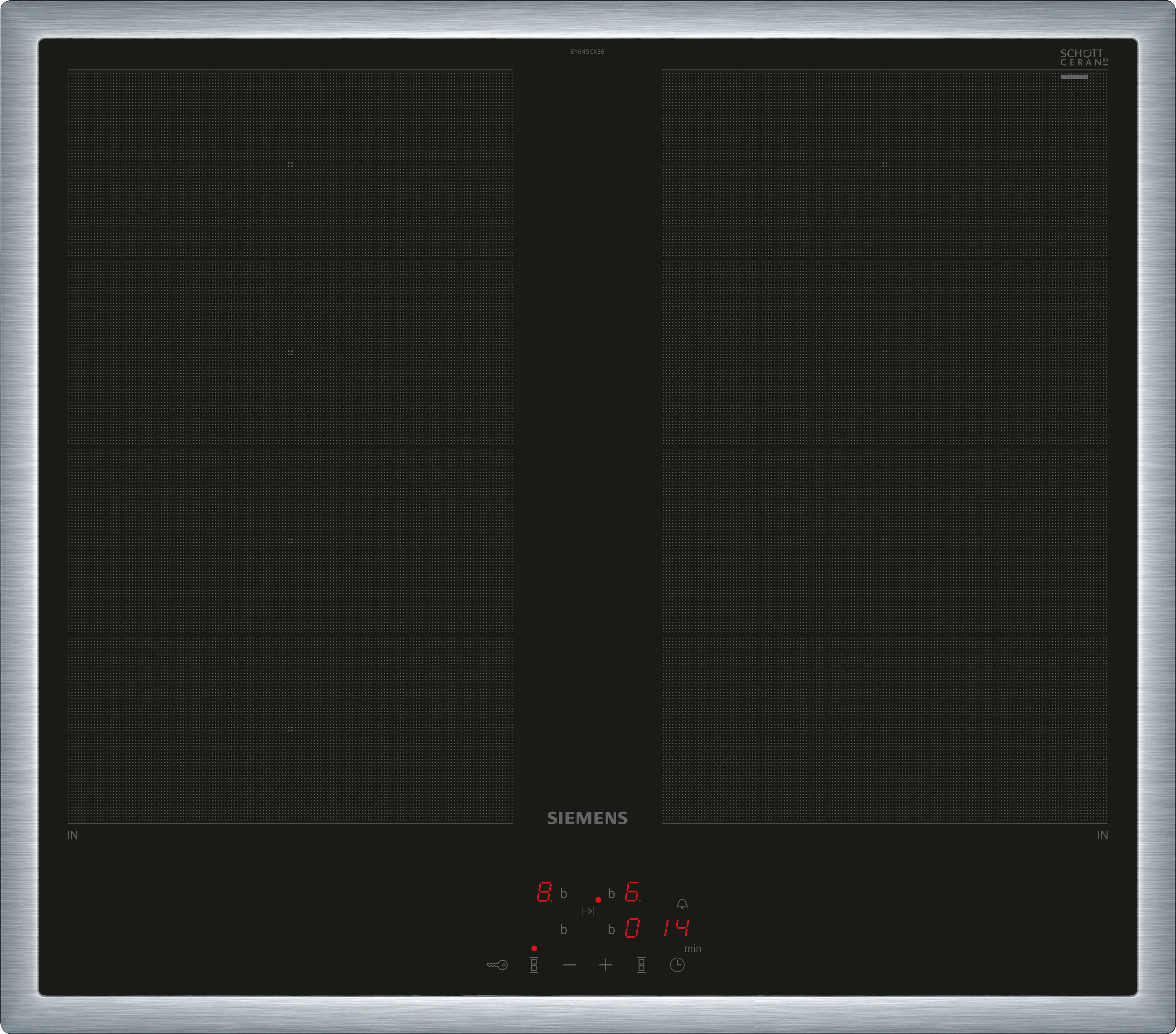 Siemens Hausgerate - SIZEY645CXB6E Glaskeramik Kochfeld 60cm Induktion 2xCo