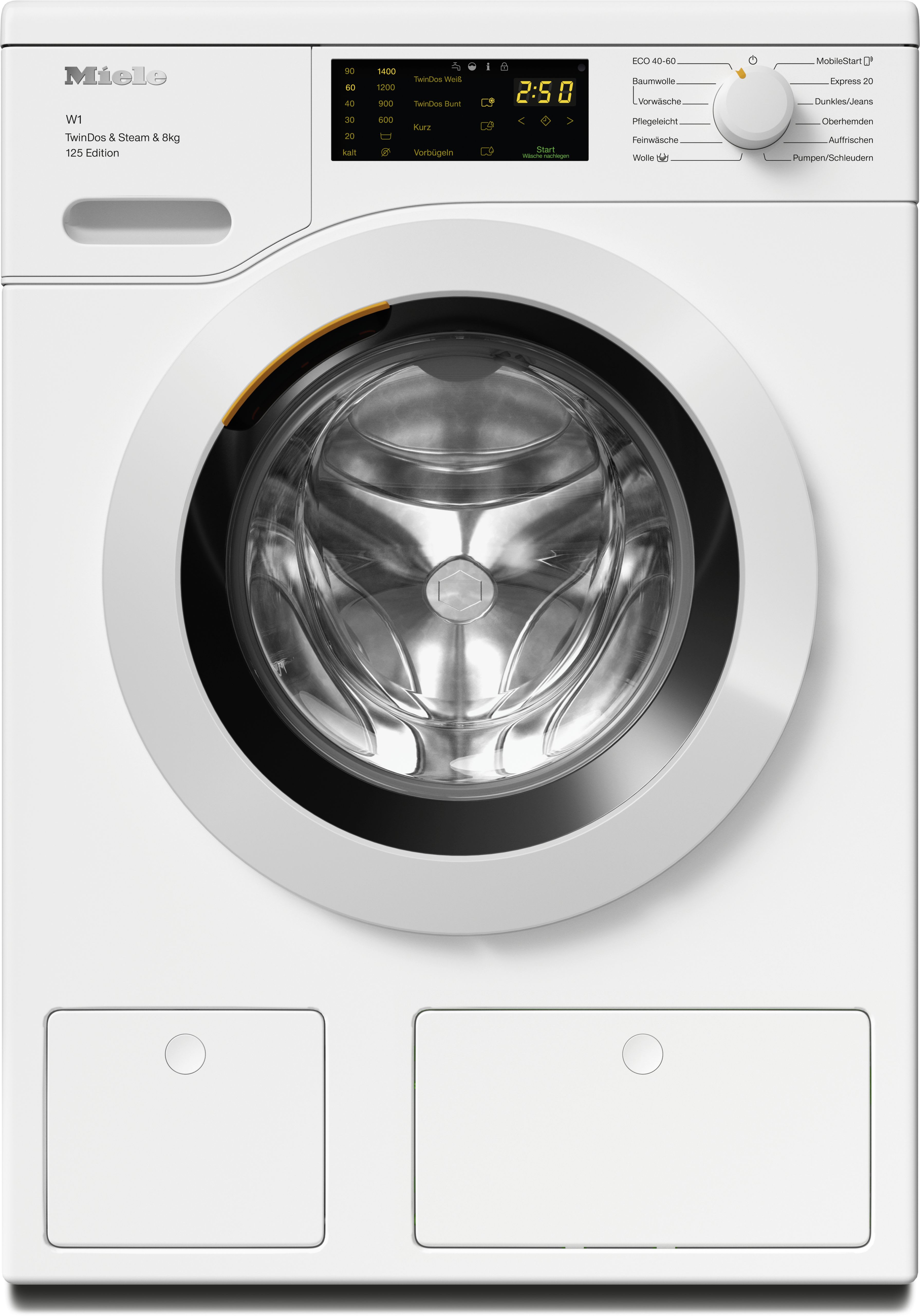 Miele - MIE12437440 VG!C Waschmaschine 1400U/min 8kg Disp Tw